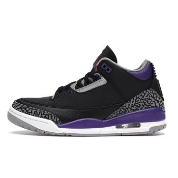 Air Jordan 3 Retro Black Court Purple CT8532-050