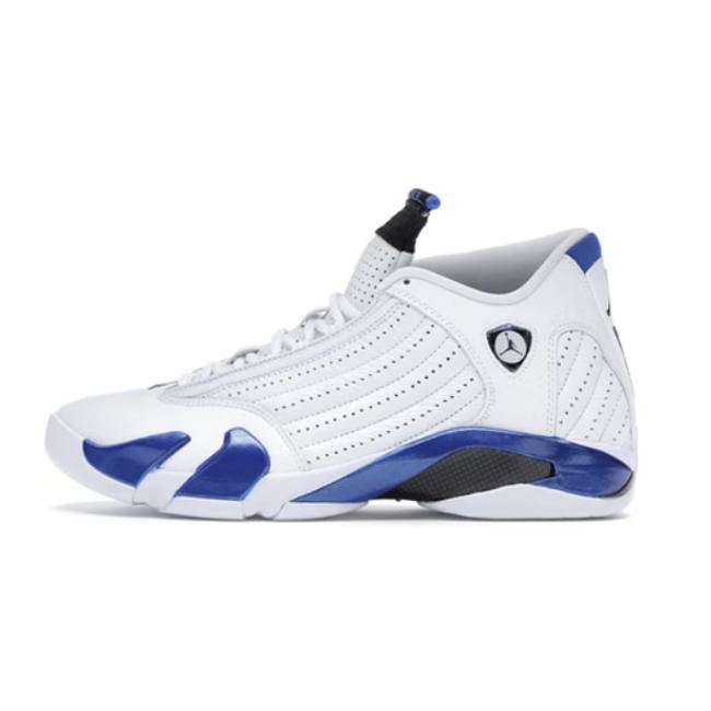 Air Jordan 14 Retro White Hyper Royal 487471-104 - 1