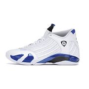 Air Jordan 14 Retro White Hyper Royal 487471-104 - 1