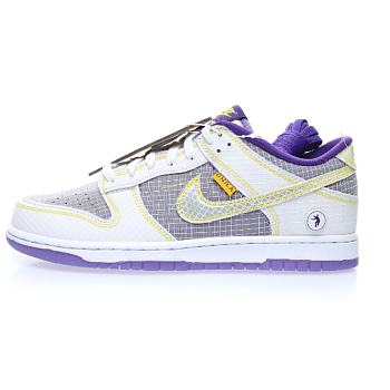 Union x Nike Dunk Low grey purple DJ9649 500