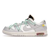 Off-White x Nike SB Dunk Low 04 of 50 OW White Grey Green DM1602-114 - 1