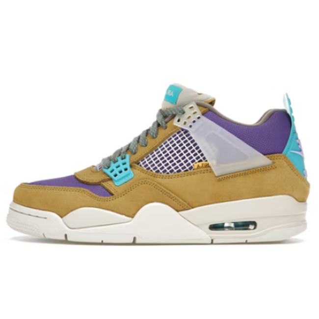 UNION x Air Jordan 4 Taupe Haze Desert Moss Turquoise Blue Dark Iris DJ5718-242 - 1