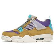 UNION x Air Jordan 4 Taupe Haze Desert Moss Turquoise Blue Dark Iris DJ5718-242 - 1