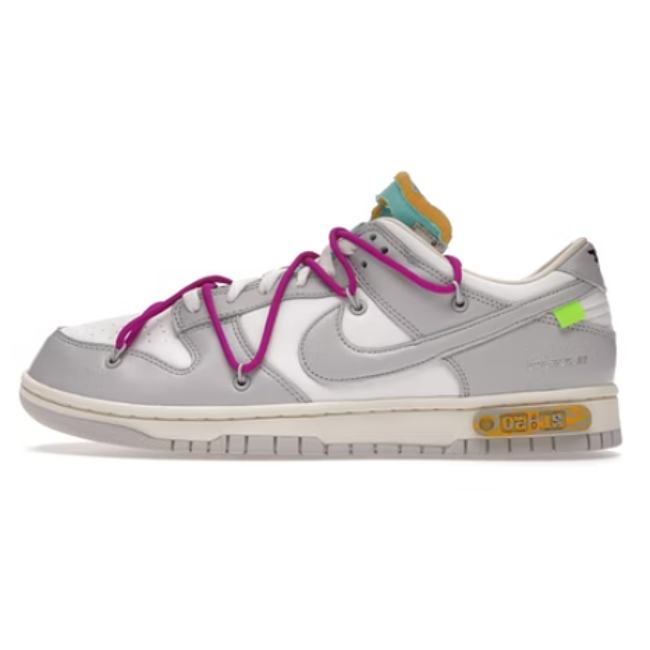 Off-White x Nike SB Dunk Low Beige Grey Purple DM1602-100 - 1