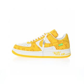 Louis Vuitton x Nike Air Force 1 Yellow White