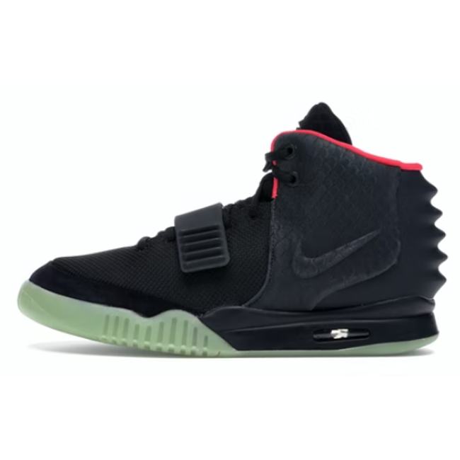 NIKE AIR YEEZY 2 NRG KANYE BLACK SOLAR RED 508214 006 - 1