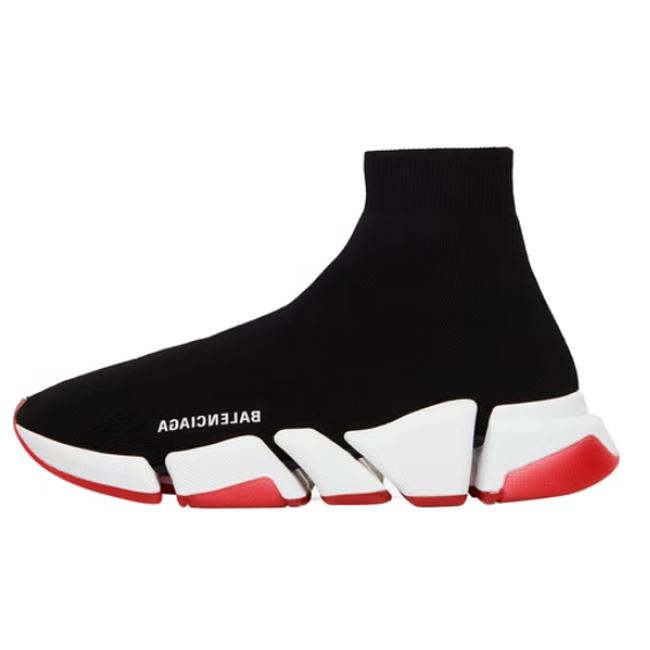 Balenciaga Speed 2.0 Black Red Sole - 1