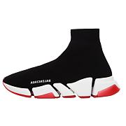 Balenciaga Speed 2.0 Black Red Sole - 1