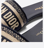 DWAY SLIDE Deep Blue Embroidered Cotton KCQ166ERC_S56B - 2