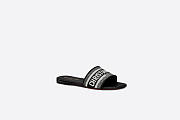 DWAY SLIDE Black Embroidered Cotton KCQ166ERC_S11X - 4