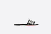 DWAY SLIDE Black Embroidered Cotton KCQ166ERC_S11X - 3