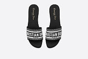 DWAY SLIDE Black Embroidered Cotton KCQ166ERC_S11X - 2