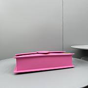 JACQUEMUS LE GRAND BAMBINO PINK LEATHER TOP HANDLE BAG - 18x6x7cm - 6