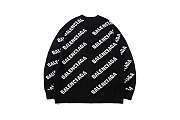 Balenciaga Balenciaga Allover Logo Intarsia Jumper 002 - 1