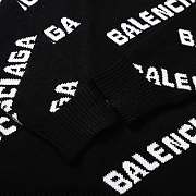 Balenciaga Balenciaga Allover Logo Intarsia Jumper 002 - 5