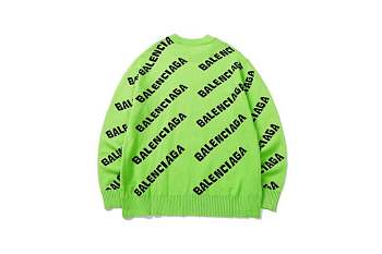 Balenciaga Balenciaga Allover Logo Intarsia Jumper 004