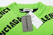 Balenciaga Balenciaga Allover Logo Intarsia Jumper 004 - 6