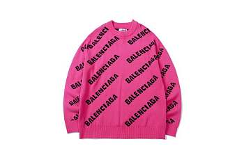 Balenciaga Balenciaga Allover Logo Intarsia Jumper 005