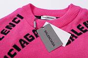 Balenciaga Balenciaga Allover Logo Intarsia Jumper 005 - 3