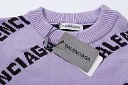 Balenciaga Balenciaga Allover Logo Intarsia Jumper 006 - 3