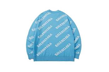 Balenciaga Balenciaga Allover Logo Intarsia Jumper 007