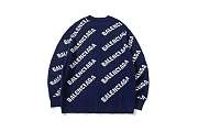 Balenciaga Balenciaga Allover Logo Intarsia Jumper 008 - 1