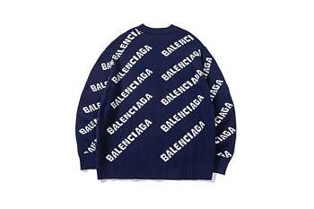 Balenciaga Balenciaga Allover Logo Intarsia Jumper 008