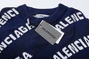 Balenciaga Balenciaga Allover Logo Intarsia Jumper 008 - 2