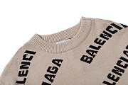 Balenciaga Balenciaga Allover Logo Intarsia Jumper 009 - 3