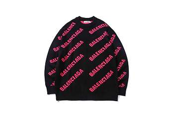 Balenciaga Balenciaga Allover Logo Intarsia Jumper 0010