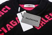 Balenciaga Balenciaga Allover Logo Intarsia Jumper 0010 - 3
