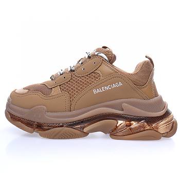 Balenciaga Triple S Brown Clear Sole (W) 544351 W2GA1 2706
