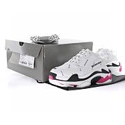 Balenciaga Allover Logo Triple S Sneaker White Black Pink 524039 W2FA4 9155 - 5