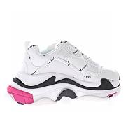 Balenciaga Allover Logo Triple S Sneaker White Black Pink 524039 W2FA4 9155 - 4