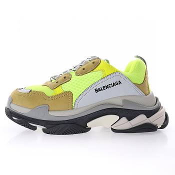 BALENCIAGA TRIPLE S GREY YELLOW 524039 W09O3 1801