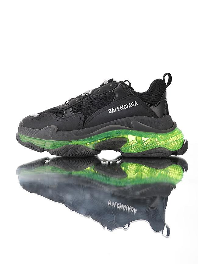 BALENCIAGA TRIPLE S BLACK GREEN  - 1
