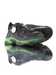 BALENCIAGA TRIPLE S BLACK GREEN  - 3