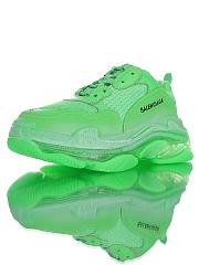BALENCIAGA TRIPLE S LIGHT NEON GREEN CLEAR SOLE - 5