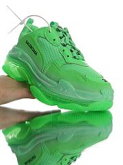BALENCIAGA TRIPLE S LIGHT NEON GREEN CLEAR SOLE - 2