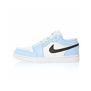 Air Jordan 1 Low Ice Blue Black (GS) - 554723-401 - 2