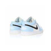 Air Jordan 1 Low Ice Blue Black (GS) - 554723-401 - 3