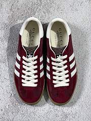 adidas originals x Gucci gazelle burgundy - 4