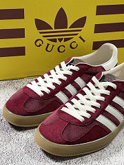 adidas originals x Gucci gazelle burgundy - 2