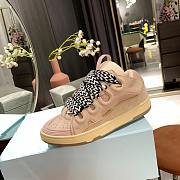 Lanvin Curb Panelled Lace-Up Sneakers - 3