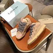 Lanvin Curb Panelled Lace-Up Sneakers - 5