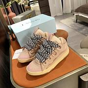 Lanvin Curb Panelled Lace-Up Sneakers - 4