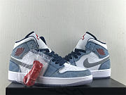Air Jordan 1 Mid French Blue Fire Red DN3706-401 - 4