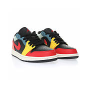 Air Jordan 1 Low SE Black Multi-Color (W) - DN3739-060 - 3