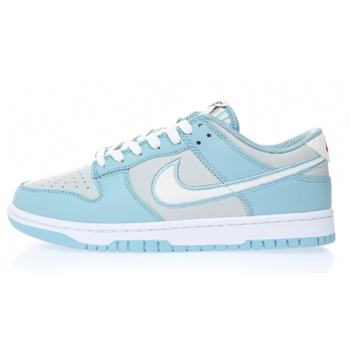 Nike Dunk Low Retro Fleece Swoosh Worn Blue FB1871-011