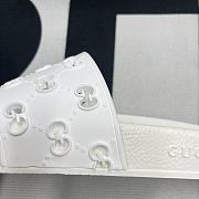 Men's GG slide sandal white Demetra 681880 UKU00 9014 - 5